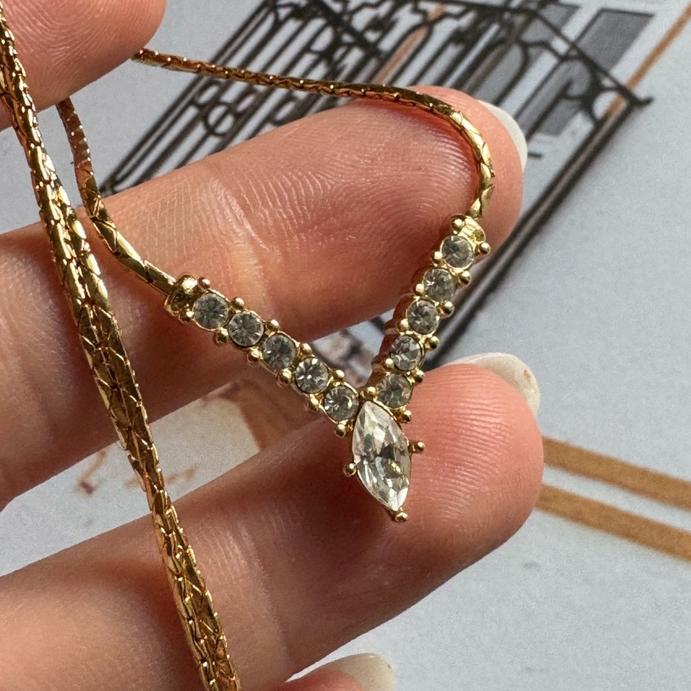 Christian Dior vintage gold plated necklace - Picture 13 of 15